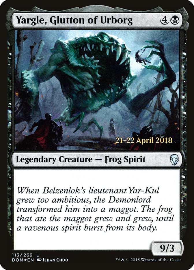 Yargle, Glutton of Urborg  [Dominaria Prerelease Promos] | Good Games North