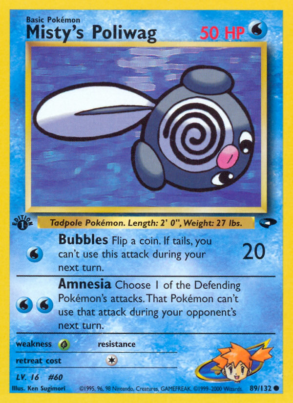 Misty's Poliwag (89/132) [Gym Challenge 1st Edition] | Good Games North