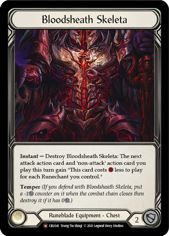 Bloodsheath Skeleta [U-CRU141-RF] Unlimited Rainbow Foil | Good Games North