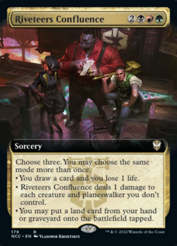 Riveteers Confluence (Extended Art) [Streets of New Capenna Commander] | Good Games North