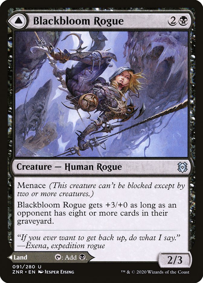 Blackbloom Rogue // Blackbloom Bog [Zendikar Rising] | Good Games North