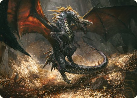 Cavern-Hoard Dragon Art Card [The Lord of the Rings: Tales of Middle-earth Art Series] | Good Games North