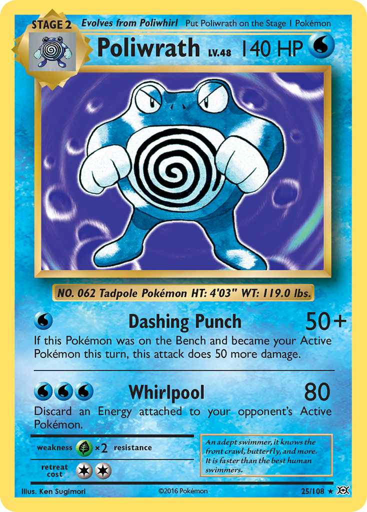 Poliwrath (25/108) [XY: Evolutions] | Good Games North