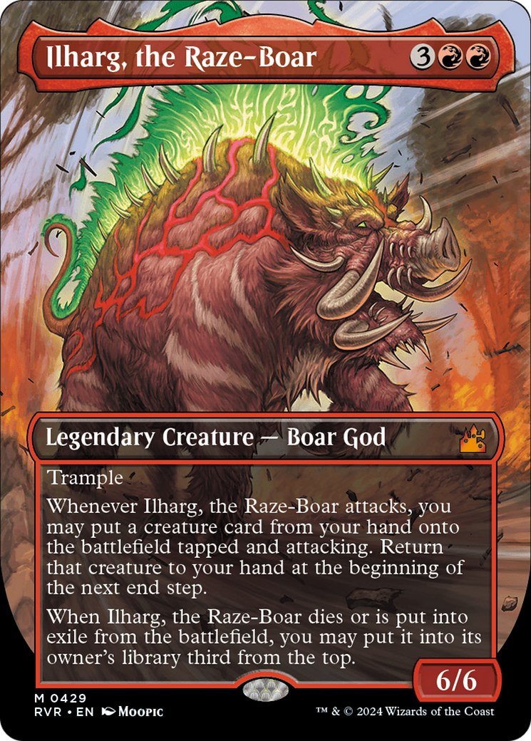 Ilharg, the Raze-Boar (Anime Borderless) [Ravnica Remastered] | Good Games North