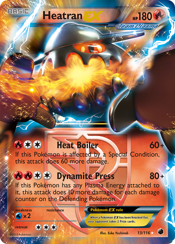 Heatran EX (13/116) [Black & White: Plasma Freeze] | Good Games North