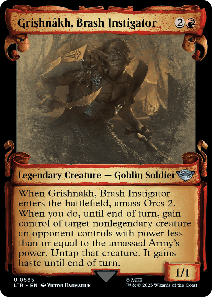 Grishnakh, Brash Instigator [The Lord of the Rings: Tales of Middle-Earth Showcase Scrolls] | Good Games North