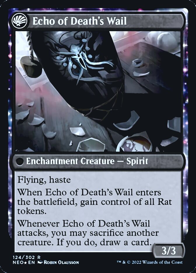 Tribute to Horobi // Echo of Death's Wail [Kamigawa: Neon Dynasty Prerelease Promos] | Good Games North