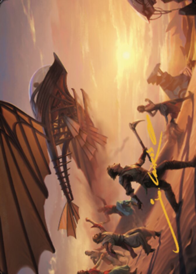 Take Flight Art Card (Gold-Stamped Signature) [The Brothers' War Art Series] | Good Games North