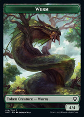 Bird (002) // Wurm Double-sided Token [Dominaria United Tokens] | Good Games North