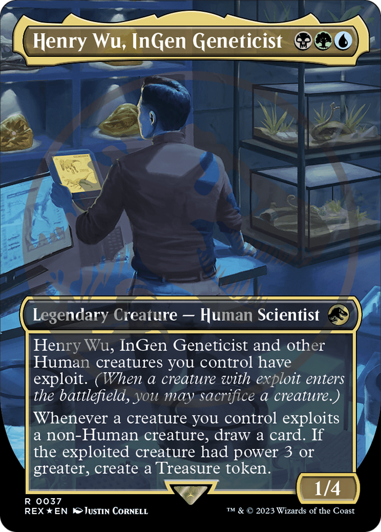 Henry Wu, InGen Geneticist Emblem (Borderless) [Jurassic World Collection Tokens] | Good Games North