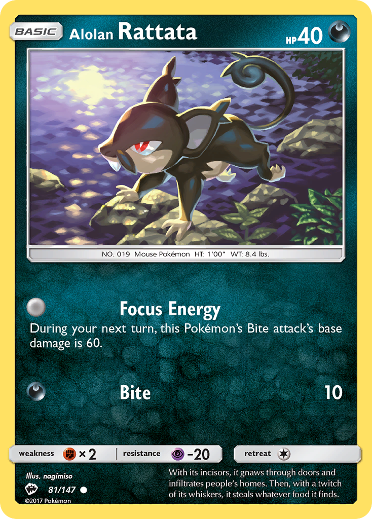 Alolan Rattata (81/147) [Sun & Moon: Burning Shadows] | Good Games North