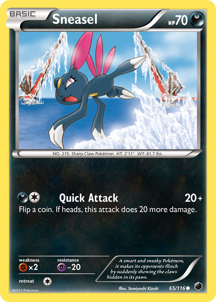 Sneasel (65/116) [Black & White: Plasma Freeze] | Good Games North