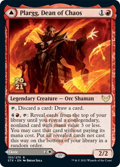 Plargg, Dean of Chaos // Augusta, Dean of Order [Strixhaven: School of Mages Prerelease Promos] | Good Games North