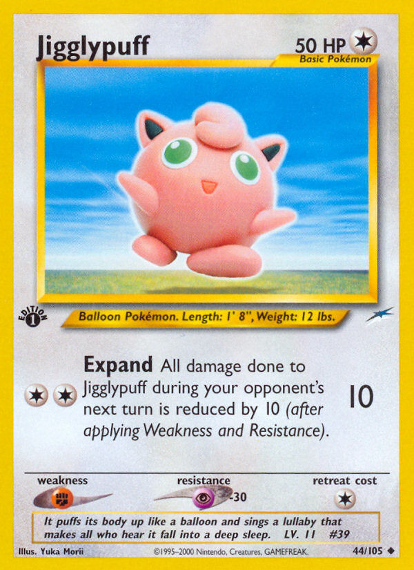 Jigglypuff (44/105) [Neo Destiny 1st Edition] | Good Games North