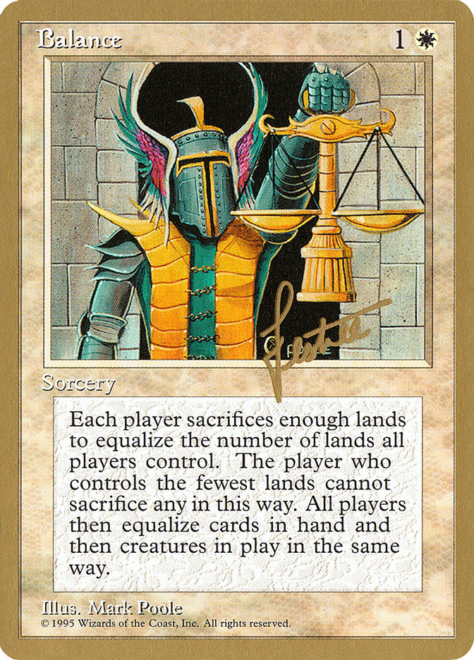 Balance (Bertrand Lestree) [Pro Tour Collector Set] | Good Games North