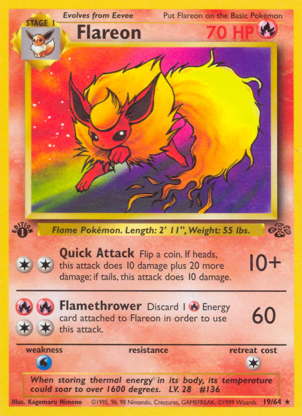 Flareon (19/64) [Jungle 1st Edition] | Good Games North