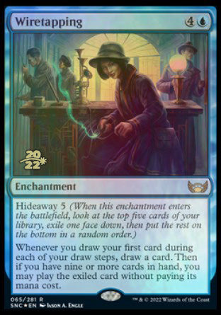Wiretapping [Streets of New Capenna Prerelease Promos] | Good Games North