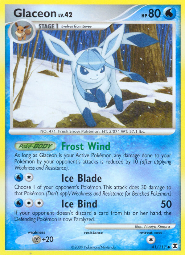 Glaceon (41/111) [Platinum: Rising Rivals] | Good Games North