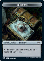 Zombie (008) // Treasure Double-sided Token [Innistrad: Crimson Vow Tokens] | Good Games North