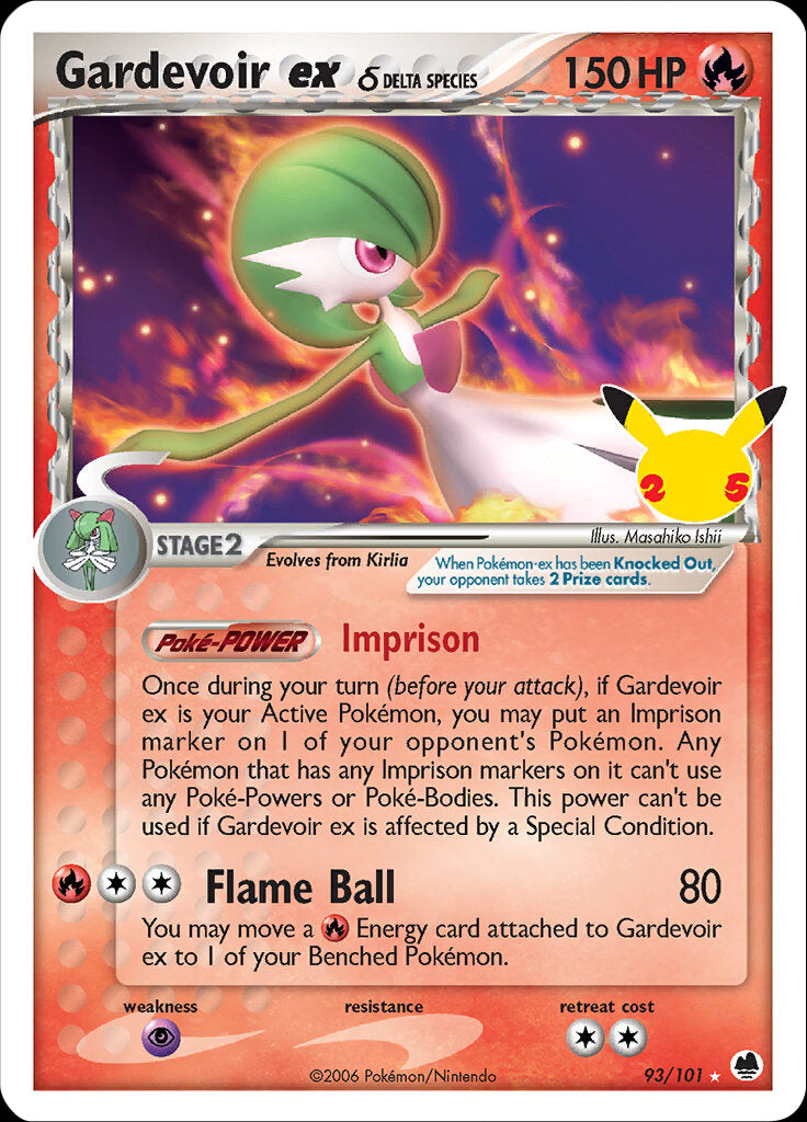 Gardevoir ex (93/101) (Delta Species) [Celebrations: 25th Anniversary - Classic Collection] | Good Games North