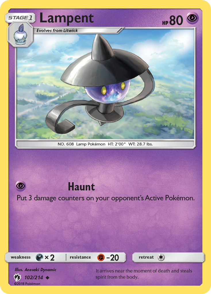 Lampent (102/214) [Sun & Moon: Lost Thunder] | Good Games North