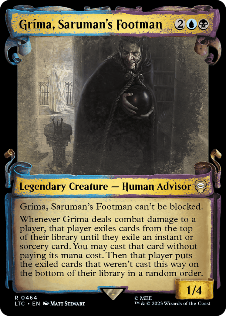 Grima, Saruman's Footman [The Lord of the Rings: Tales of Middle-Earth Commander Showcase Scrolls] | Good Games North