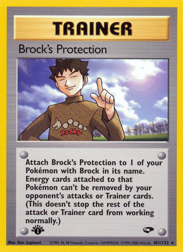 Brock's Protection (101/132) [Gym Challenge 1st Edition] | Good Games North