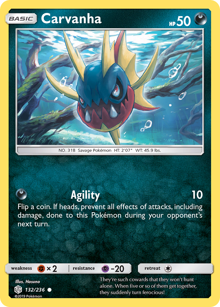 Carvanha (132/236) [Sun & Moon: Cosmic Eclipse] | Good Games North