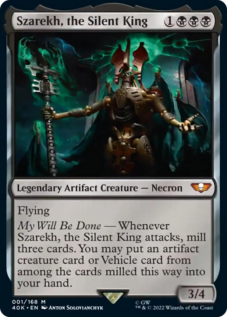 Szarekh, the Silent King (Display Commander) (Etched Foil) [Universes Beyond: Warhammer 40,000] | Good Games North
