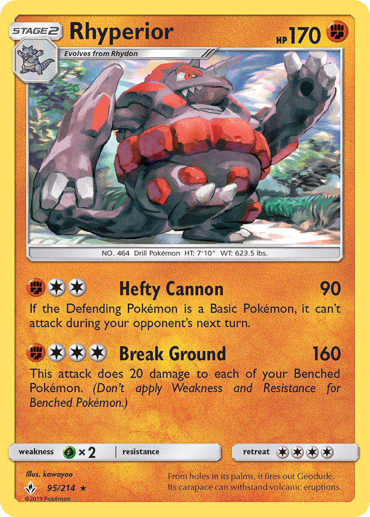 Rhyperior (95/214) [Sun & Moon: Unbroken Bonds] | Good Games North