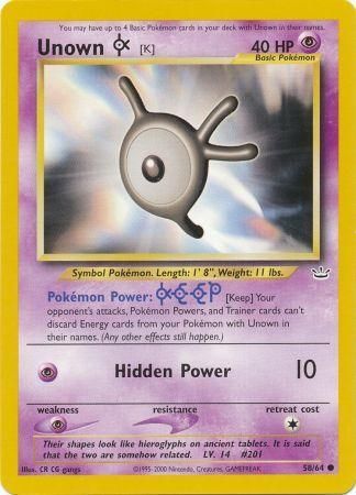 Unown [K] (58/64) [Neo Revelation Unlimited] | Good Games North