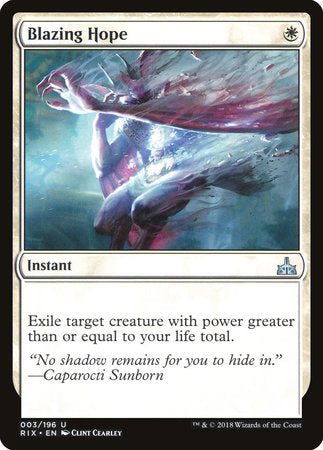 Blazing Hope [Rivals of Ixalan] | Good Games North