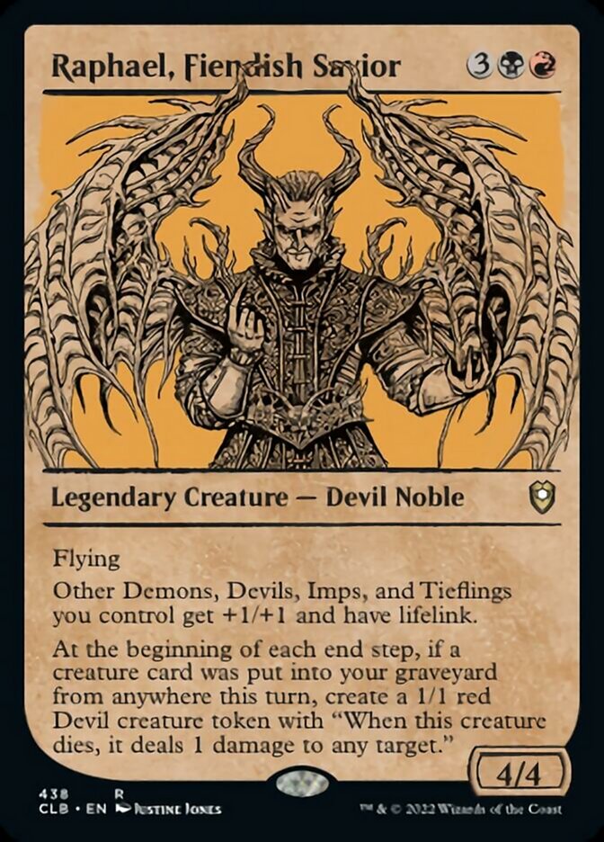 Raphael, Fiendish Savior (Showcase) [Commander Legends: Battle for Baldur's Gate] | Good Games North