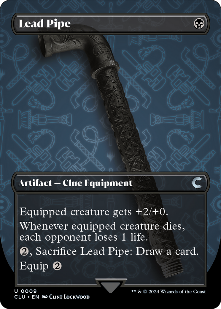 Lead Pipe (Borderless) [Ravnica: Clue Edition] | Good Games North
