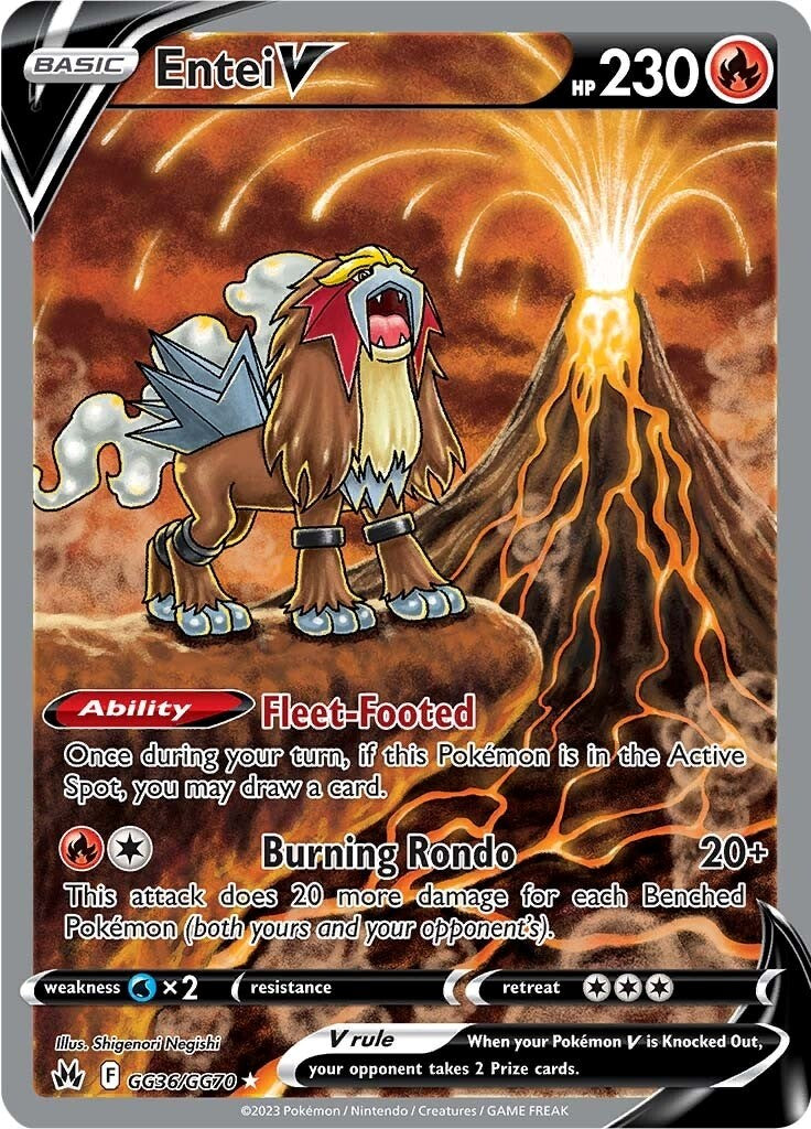 Entei V (GG36/GG70) [Sword & Shield: Crown Zenith] | Good Games North