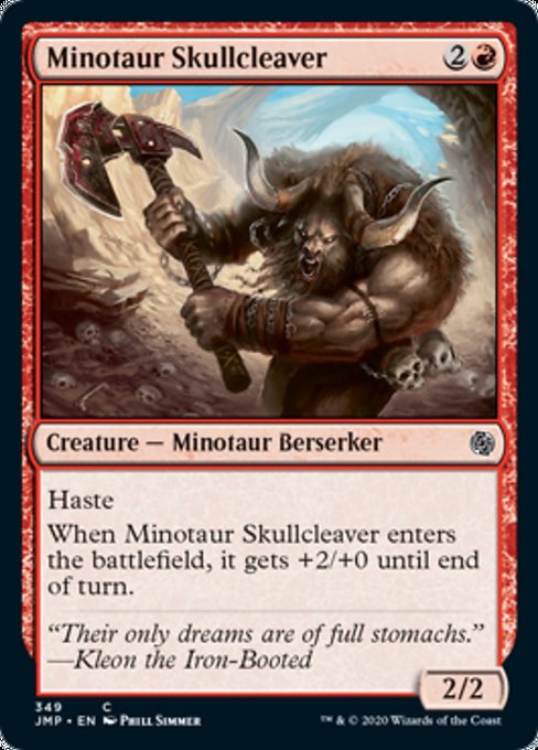 Minotaur Skullcleaver [Jumpstart] | Good Games North