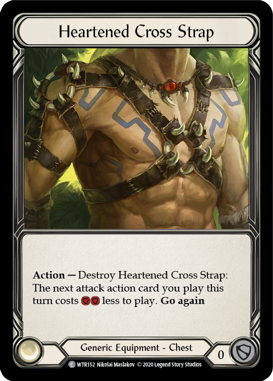 Heartened Cross Strap [U-WTR152] (Welcome to Rathe Unlimited)  Unlimited Rainbow Foil | Good Games North