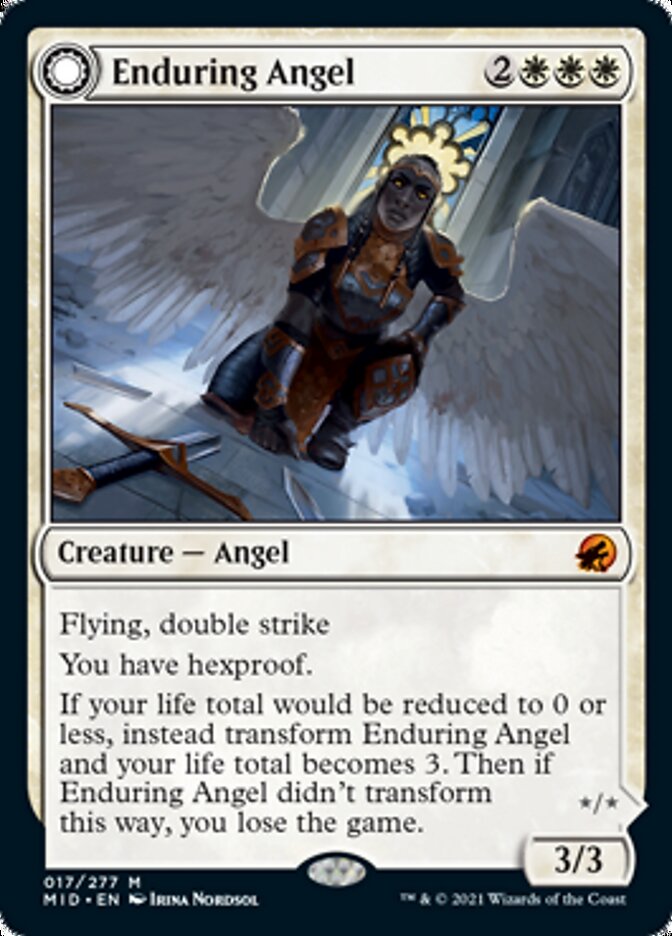 Enduring Angel // Angelic Enforcer [Innistrad: Midnight Hunt] | Good Games North