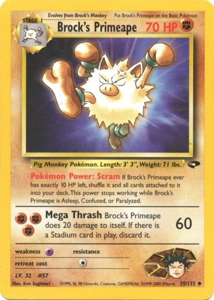 Brock's Primeape (35/132) [Gym Challenge Unlimited] | Good Games North