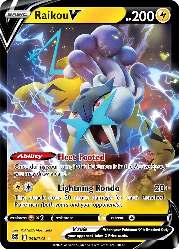 Raikou V (048/172) [Sword & Shield: Brilliant Stars] | Good Games North