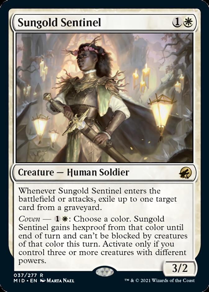 Sungold Sentinel [Innistrad: Midnight Hunt] | Good Games North
