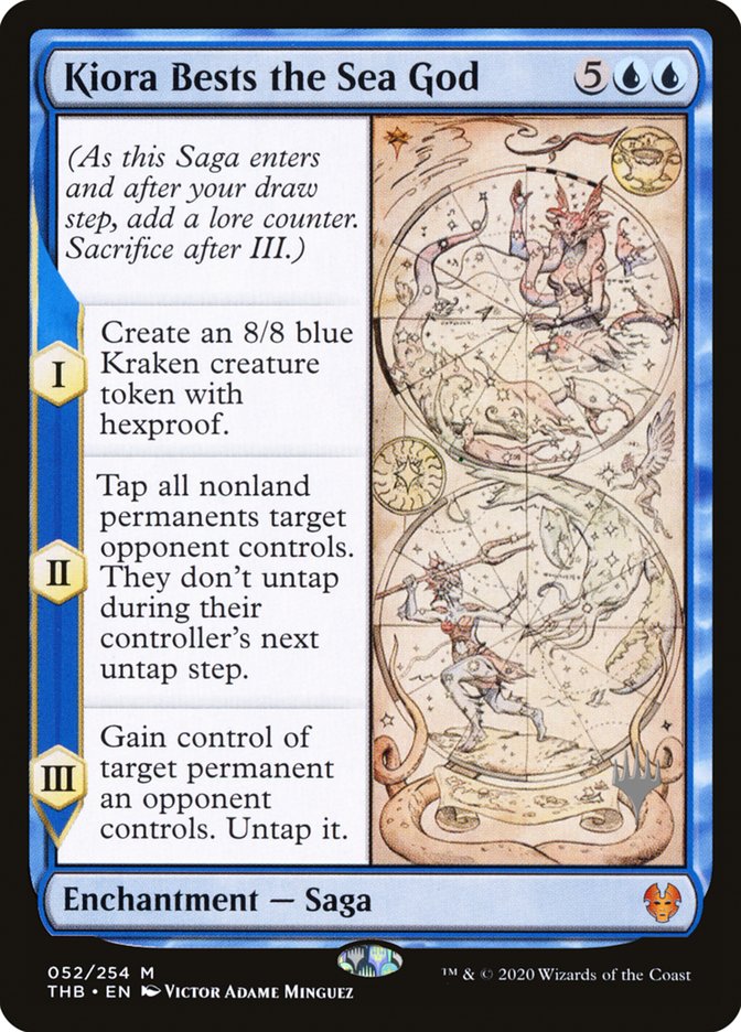 Kiora Bests the Sea God (Promo Pack) [Theros Beyond Death Promos] | Good Games North