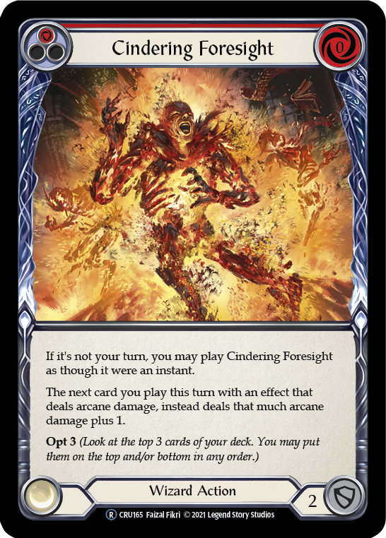 Cindering Foresight (Red) [U-CRU165] Unlimited Normal | Good Games North