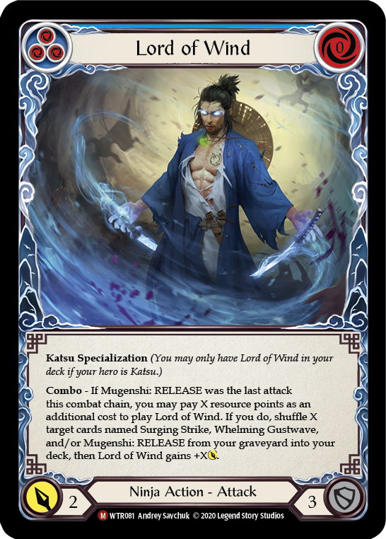 Lord of Wind [U-WTR081] (Welcome to Rathe Unlimited)  Unlimited Rainbow Foil | Good Games North