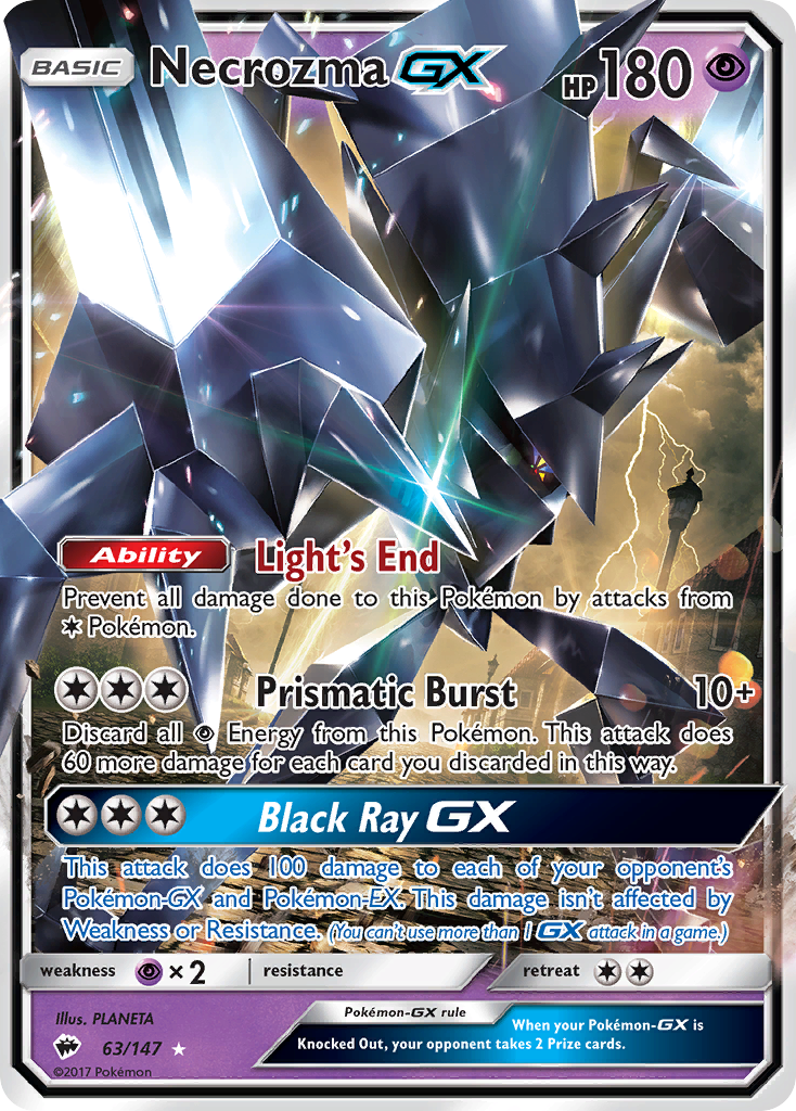 Necrozma GX (63/147) [Sun & Moon: Burning Shadows] | Good Games North