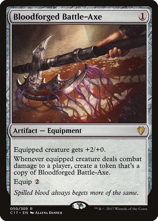 Bloodforged Battle-Axe [Commander 2017] | Good Games North