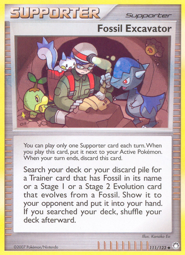 Fossil Excavator (111/123) [Diamond & Pearl: Mysterious Treasures] | Good Games North