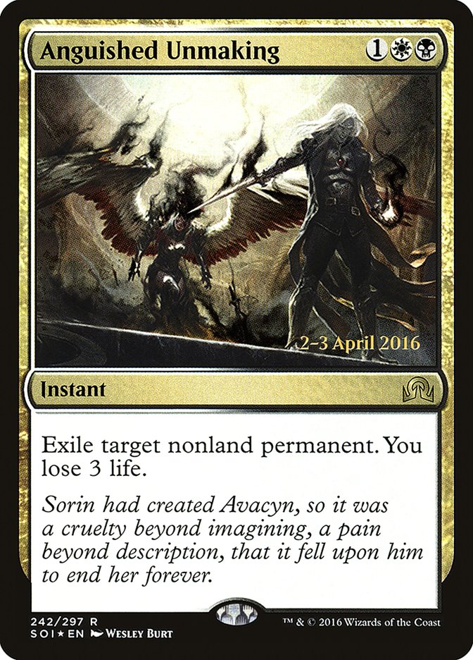 Anguished Unmaking [Shadows over Innistrad Prerelease Promos] | Good Games North