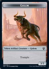 Golem (026) // Thopter Token [Commander 2021 Tokens] | Good Games North