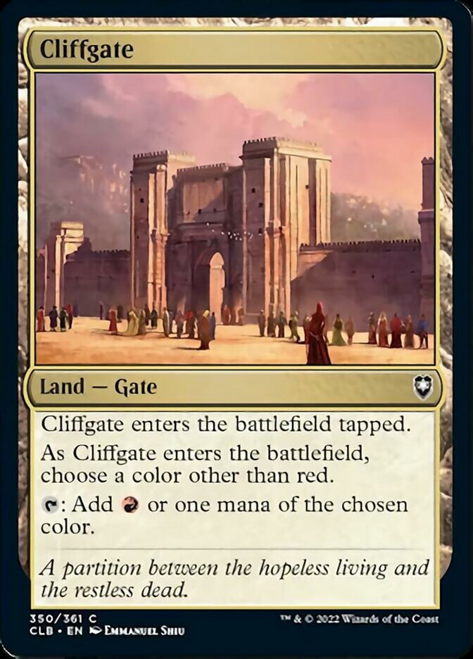 Cliffgate [Commander Legends: Battle for Baldur's Gate] | Good Games North